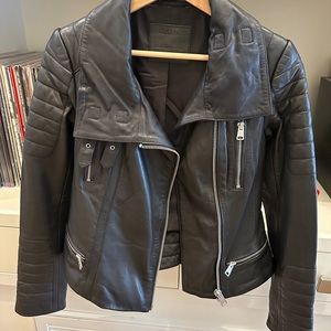 All saints soft leather jacket